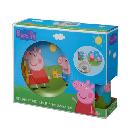 Peppa Pig 3 Piece Ceramic Breakfast Set £10.99
